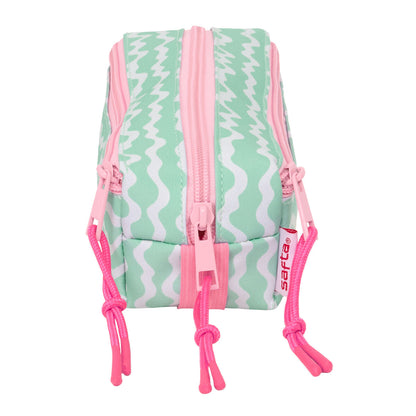 Penar triplu Lilo & Stitch Ice cream Roz 22 x 8,5 x 6 cm - Birou și papetărie, Material școlar și educațional