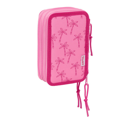 Penar Triplu Lilo & Stitch Chill Roz Mentă 12,5 x 19,5 x 5,5 cm 37 Piese - Birou și papetărie, Material școlar și educațional