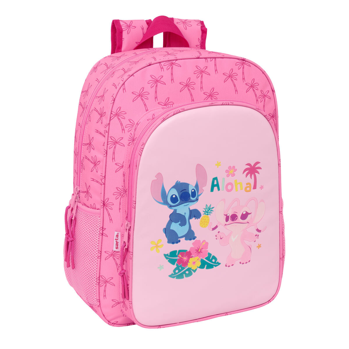 Ghiozdan Lilo & Stitch Chill Roz 33 x 42 x 14 cm - Birou și papetărie, Material școlar și educațional