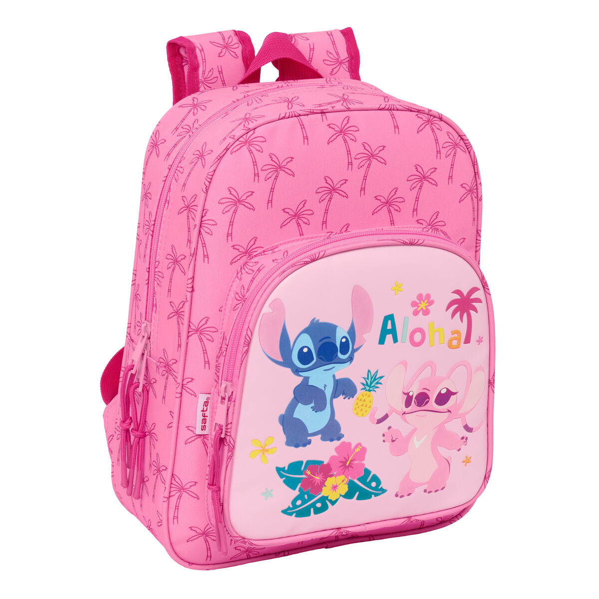Ghiozdan Lilo & Stitch Chill Roz Mentă 26 x 34 x 11 cm - Birou și papetărie, Material școlar și educațional
