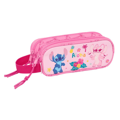 Geantă Universală Lilo & Stitch Chill Roz Mentă 21 x 8 x 6 cm - Birou și papetărie, Material școlar și educațional