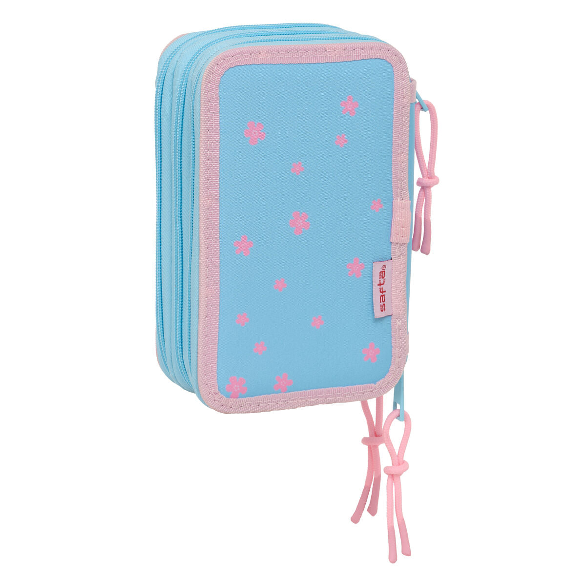 Penar Triplu Lilo & Stitch Happy Albastru celest 12,5 x 19,5 x 5,5 cm 37 Piese - Birou și papetărie, Material școlar și educațional