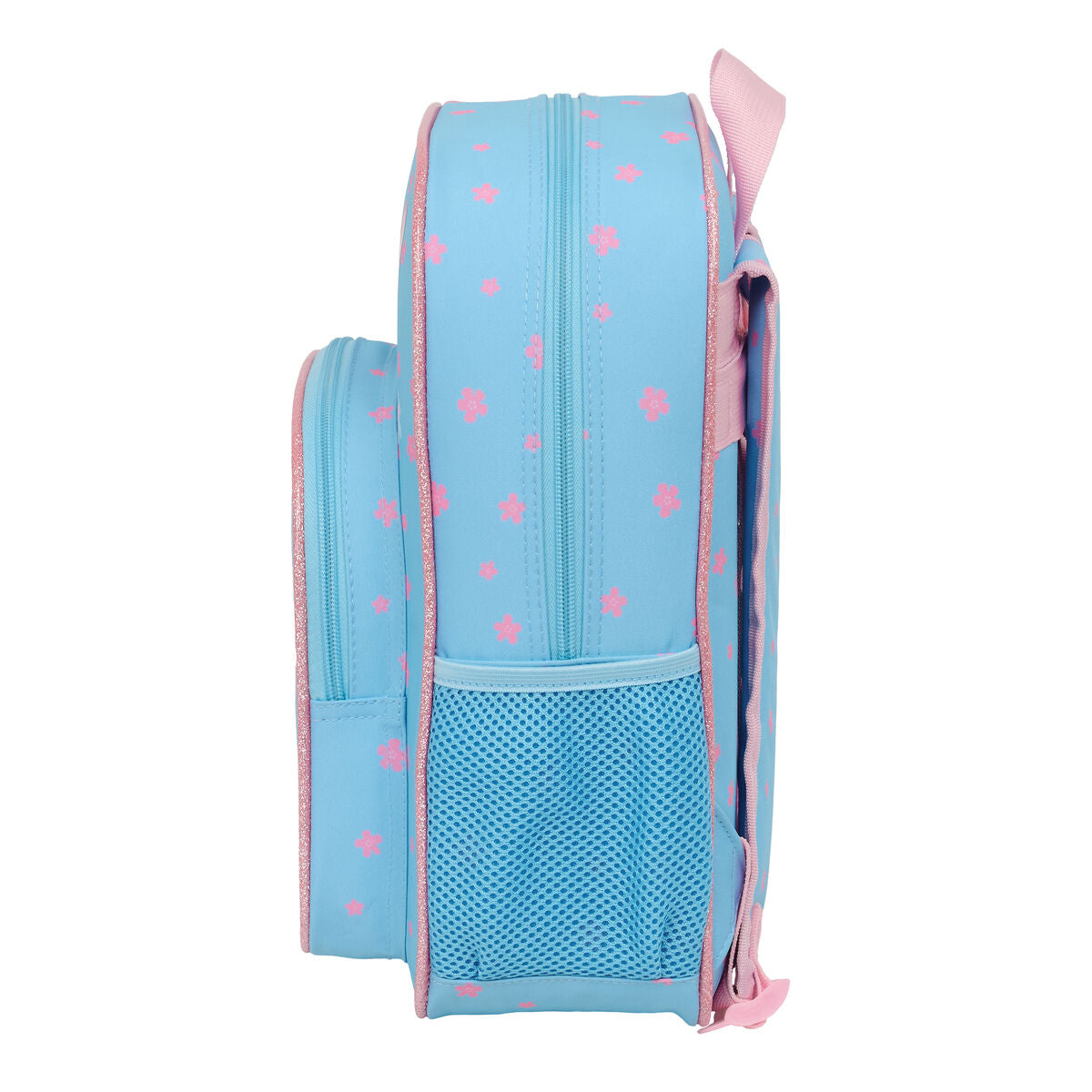 Ghiozdan Lilo & Stitch Happy Albastru celest 26 x 34 x 11 cm - Birou și papetărie, Material școlar și educațional
