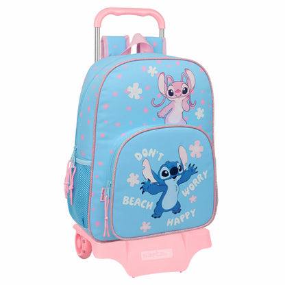 Ghiozdan Lilo & Stitch Happy Albastru celest 33 x 42 x 14 cm - Birou și papetărie, Material școlar și educațional