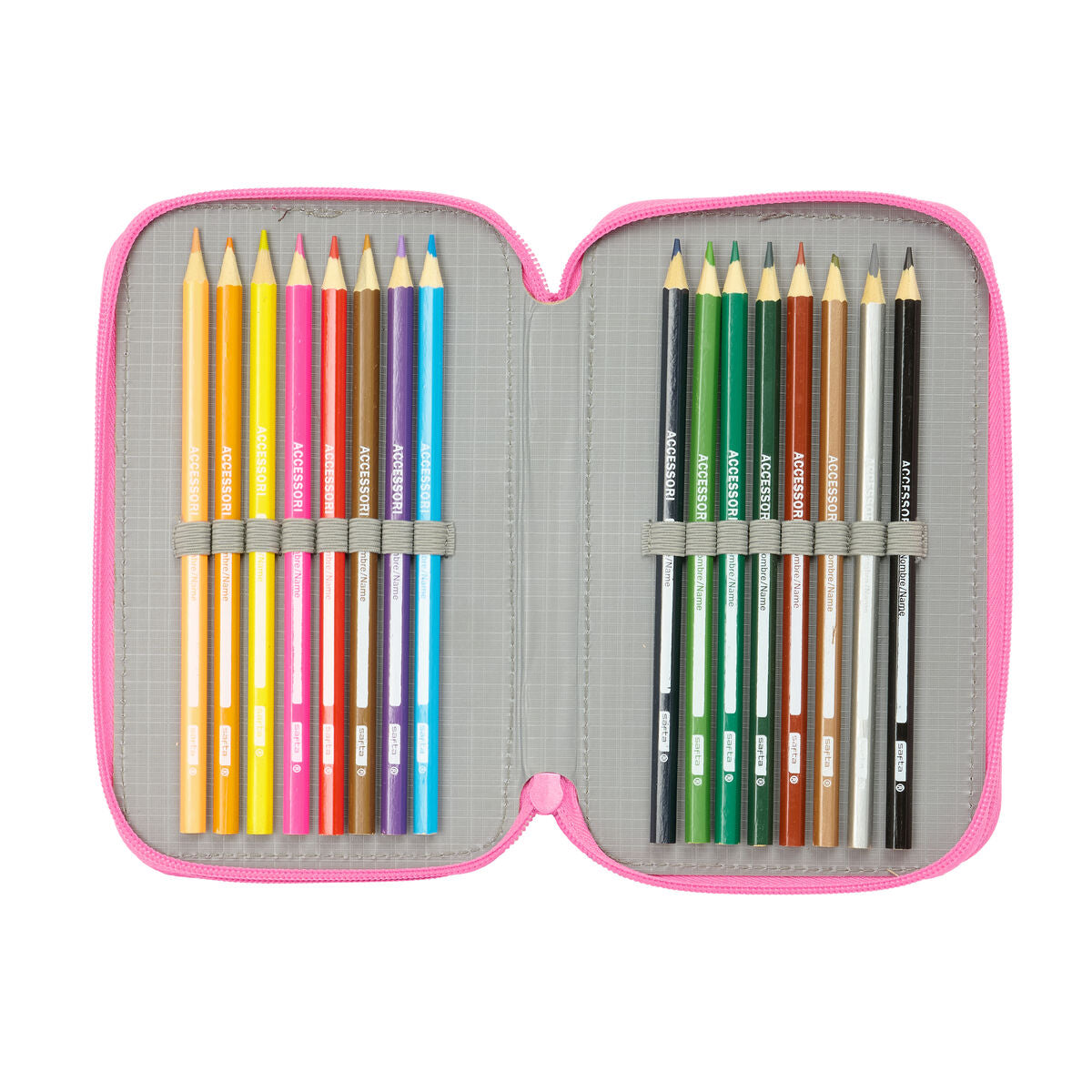 Geantă Universală Gabby's Dollhouse Confetti Roz Turquoise 12,5 x 19,5 x 5,5 cm 37 Piese - Birou și papetărie, Material școlar și educațional