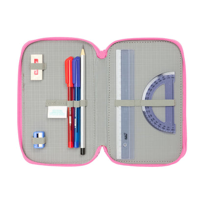Geantă Universală Gabby's Dollhouse Confetti Roz Turquoise 12,5 x 19,5 x 5,5 cm 37 Piese - Birou și papetărie, Material școlar și educațional