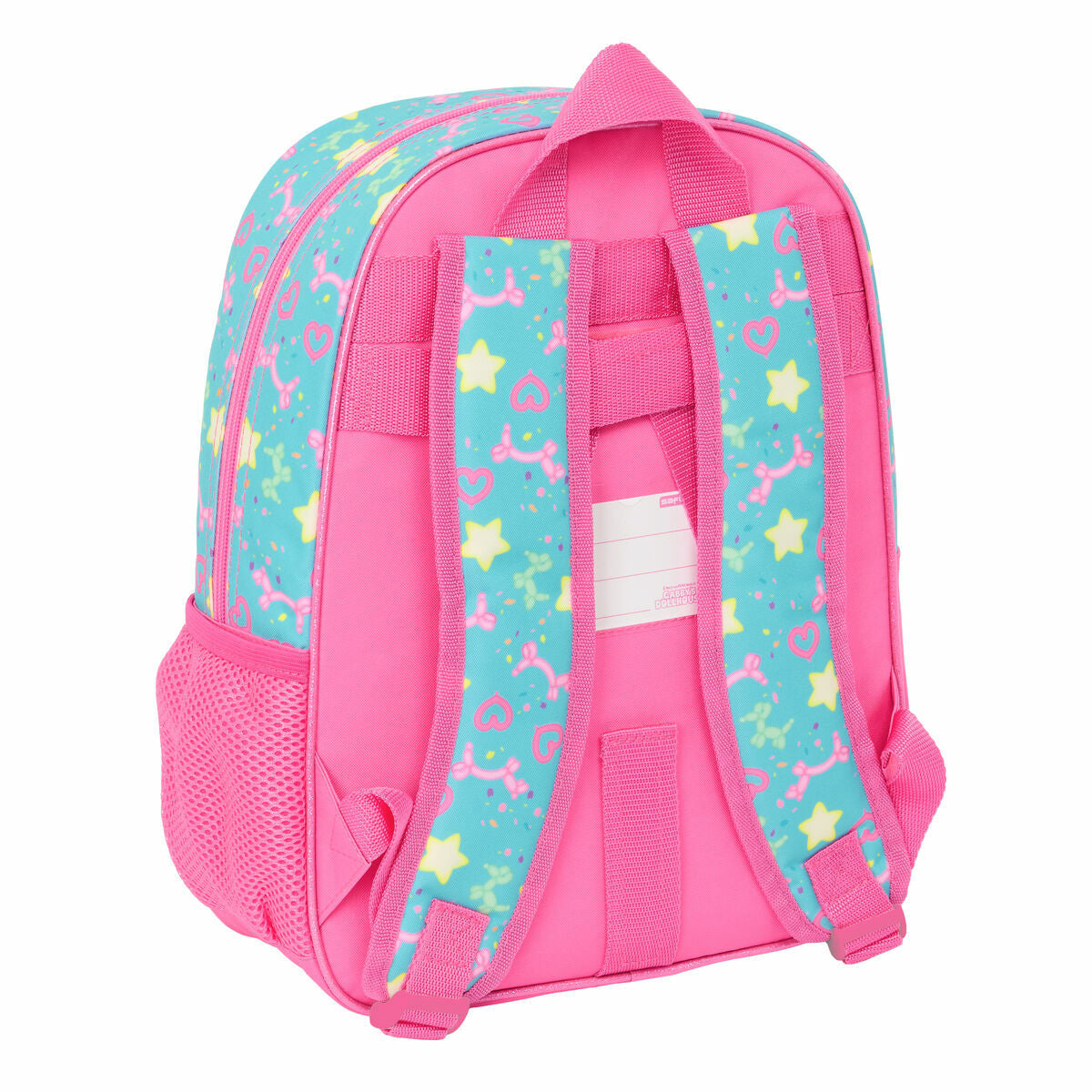 Ghiozdan Gabby's Dollhouse Confetti Roz Turquoise 26 x 34 x 11 cm - Birou și papetărie, Material școlar și educațional
