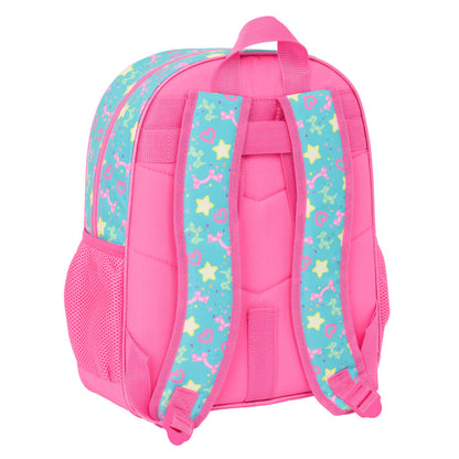 Ghiozdan Gabby's Dollhouse Confetti Roz Turquoise 32 x 38 x 12 cm - Birou și papetărie, Material școlar și educațional