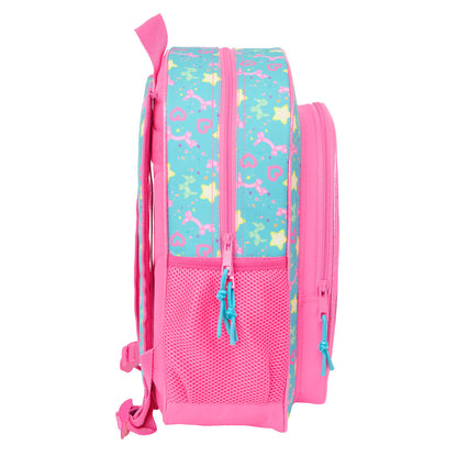 Ghiozdan Gabby's Dollhouse Confetti Roz Turquoise 32 x 38 x 12 cm - Birou și papetărie, Material școlar și educațional