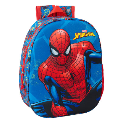 Ghiozdan Spider-Man Roșu Bleumarin 27 x 33 x 10 cm - Birou și papetărie, Material școlar și educațional