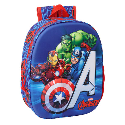 Ghiozdan The Avengers Roșu 27 x 33 x 10 cm - Birou și papetărie, Material școlar și educațional