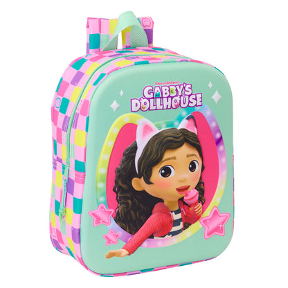 Ghiozdan Gabby's Dollhouse Multicolor 22 x 27 x 10 cm - Birou și papetărie, Material școlar și educațional