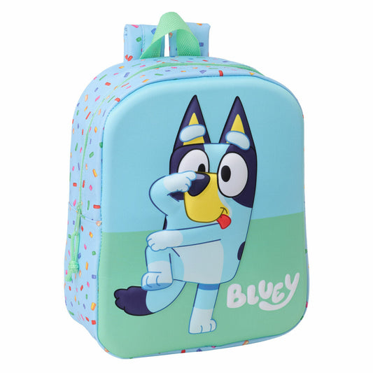 Ghiozdan Bluey Albastru 22 x 27 x 10 cm - Birou și papetărie, Material școlar și educațional