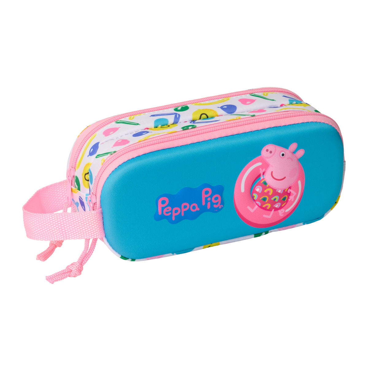 Penar Peppa Pig Albastru Alb Roz 21 x 8 x 6 cm - Birou și papetărie, Material școlar și educațional