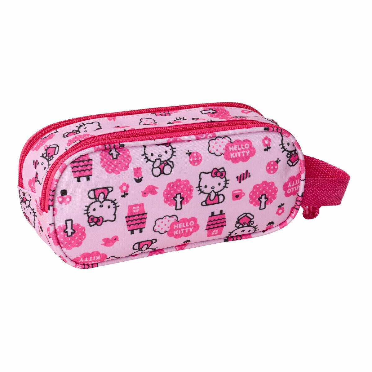 Penar dublu Hello Kitty Roz 21 x 8 x 6 cm - Birou și papetărie, Material școlar și educațional