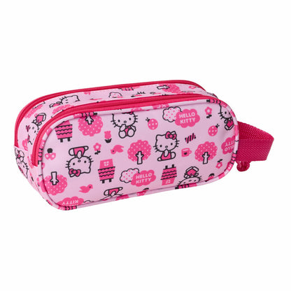 Penar dublu Hello Kitty Roz 21 x 8 x 6 cm - Birou și papetărie, Material școlar și educațional
