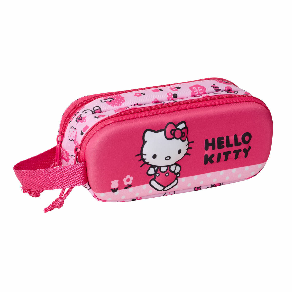 Penar dublu Hello Kitty Roz 21 x 8 x 6 cm - Birou și papetărie, Material școlar și educațional