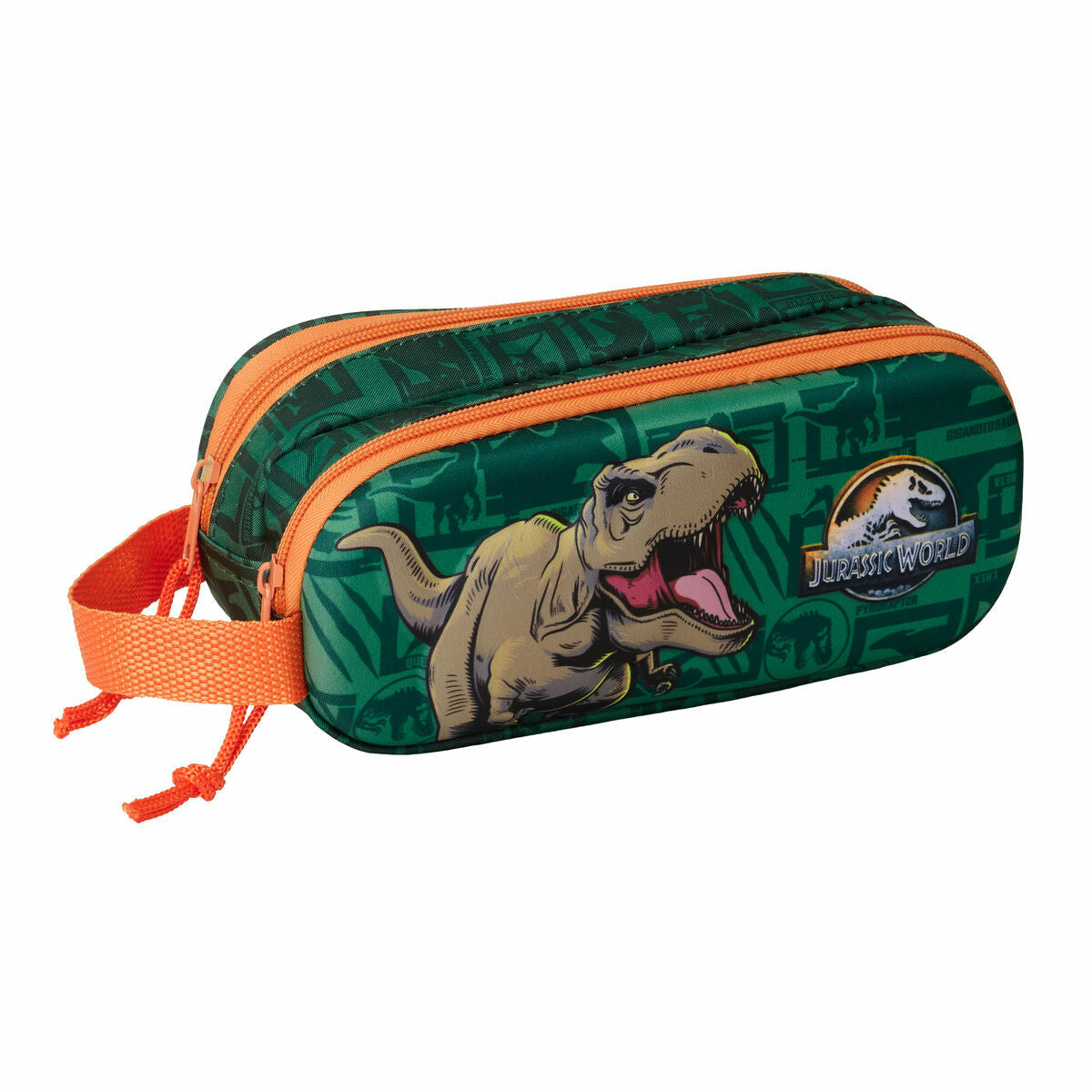 Penar dublu Jurassic World Verde inchis 21 x 8 x 6 cm 3D - Birou și papetărie, Material școlar și educațional