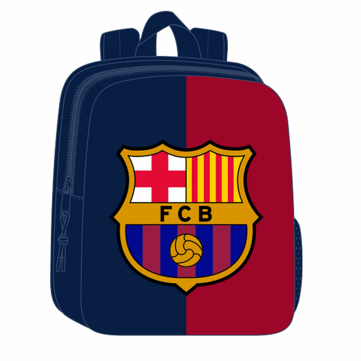 Rucsac pentru Copii F.C. Barcelona Albastru Castaniu 22 x 27 x 10 cm 3D - Birou și papetărie, Material școlar și educațional