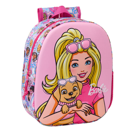 Ghiozdan Barbie Roz 27 x 33 x 10 cm - Birou și papetărie, Material școlar și educațional