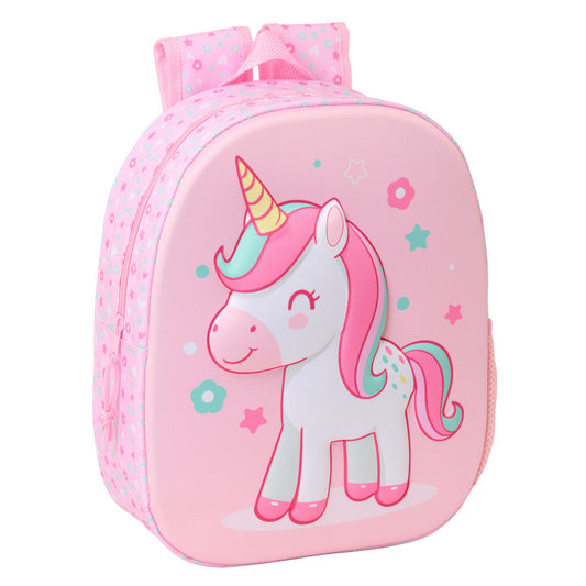 Ghiozdan Safta Roz 27 x 33 x 10 cm - Birou și papetărie, Material școlar și educațional