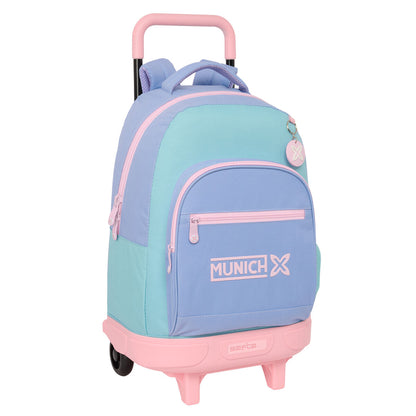 Ghiozdan Munich Mellow Albastru Roz Albastru celest 33 x 45 x 22 cm - Birou și papetărie, Material școlar și educațional