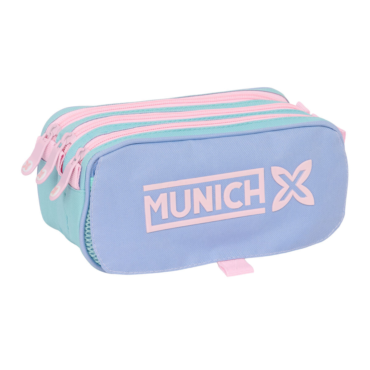 Penar triplu Munich Mellow Albastru Roz Albastru celest 21,5 x 10 x 8 cm - Birou și papetărie, Material școlar și educațional