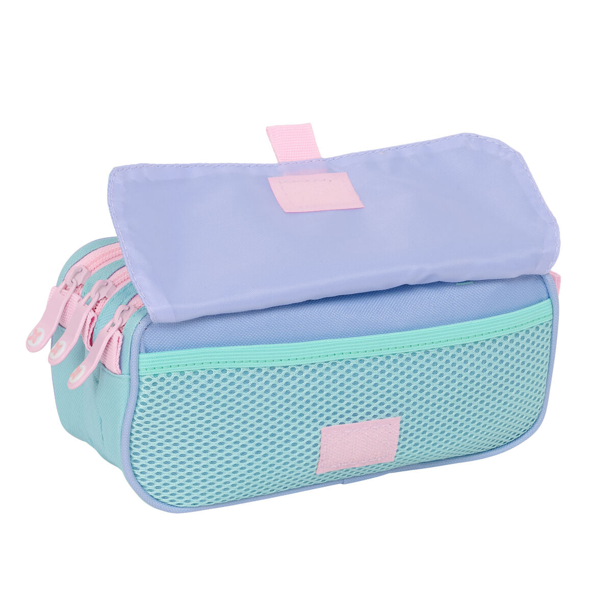 Penar triplu Munich Mellow Albastru Roz Albastru celest 21,5 x 10 x 8 cm - Birou și papetărie, Material școlar și educațional