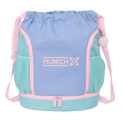 Ghiozdan Munich Mellow Albastru Roz Celeste 35 x 40 x 1 cm - Birou și papetărie, Material școlar și educațional