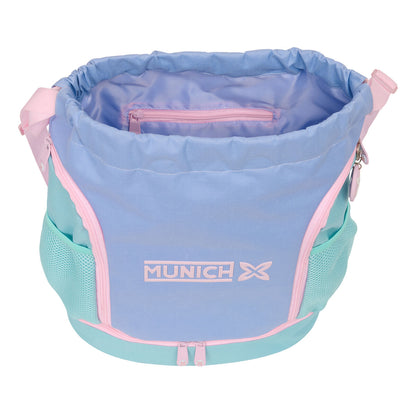 Ghiozdan Munich Mellow Albastru Roz Celeste 35 x 40 x 1 cm - Birou și papetărie, Material școlar și educațional