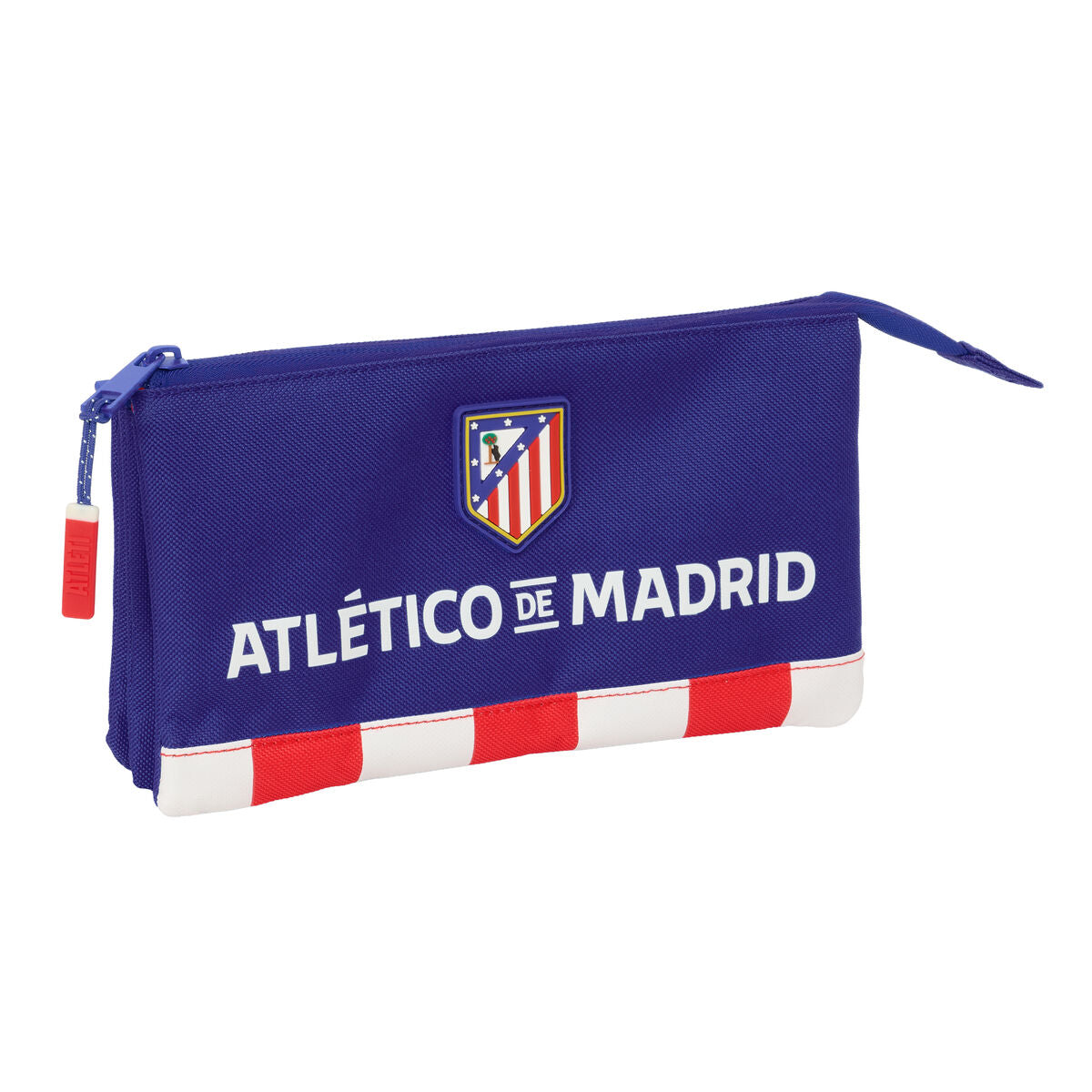 Penar triplu Atlético Madrid Albastru Alb Roșu 22 x 12 x 3 cm - Birou și papetărie, Material școlar și educațional