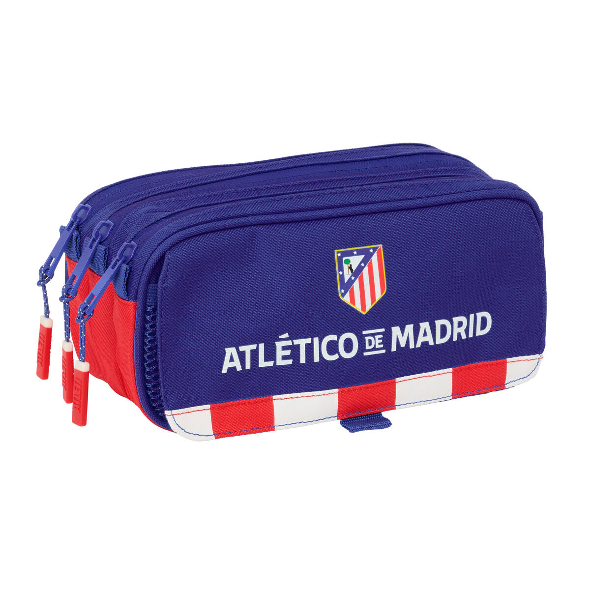 Penar triplu Atlético Madrid Albastru Alb Roșu 21,5 x 10 x 8 cm - Birou și papetărie, Material școlar și educațional