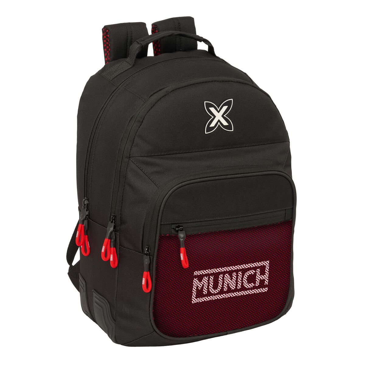 Ghiozdan Munich Vulcan Negru 32 x 42 x 15 cm - Birou și papetărie, Material școlar și educațional
