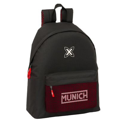 Ghiozdan Munich Vulcan Negru 33 x 42 x 15 cm - Birou și papetărie, Material școlar și educațional