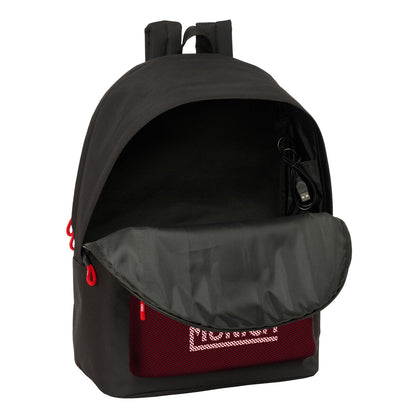 Ghiozdan Munich +usb munich Negru 31 x 44 x 18 cm - Birou și papetărie, Material școlar și educațional