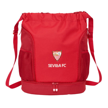 Geantă Rucsac cu Bretele Sevilla Fútbol Club Roșu 35 x 40 x 1 cm - Birou și papetărie, Material școlar și educațional