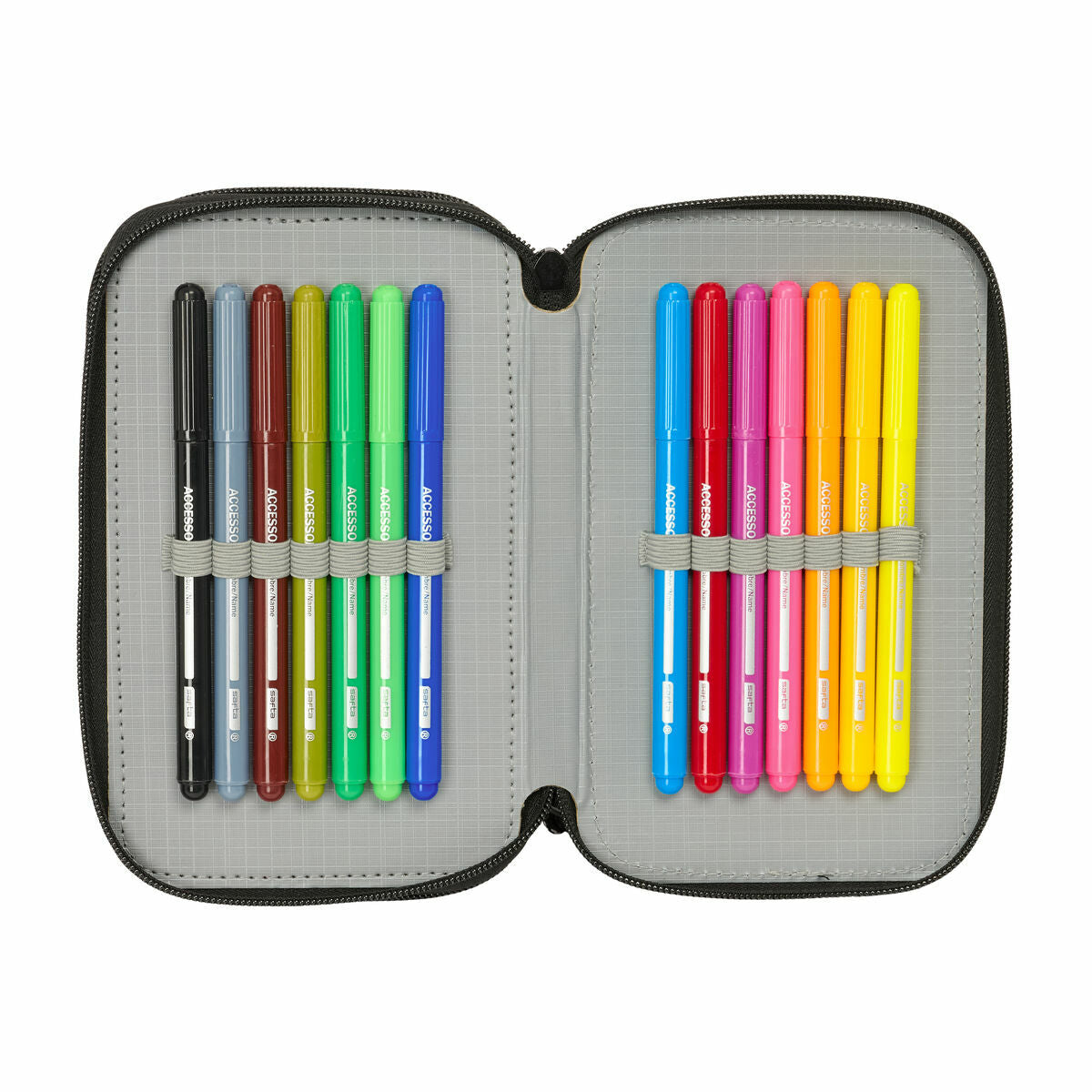 Geantă Universală Hot Wheels Multicolor 12,5 x 19,5 x 5,5 cm 37 Piese - Birou și papetărie, Material școlar și educațional