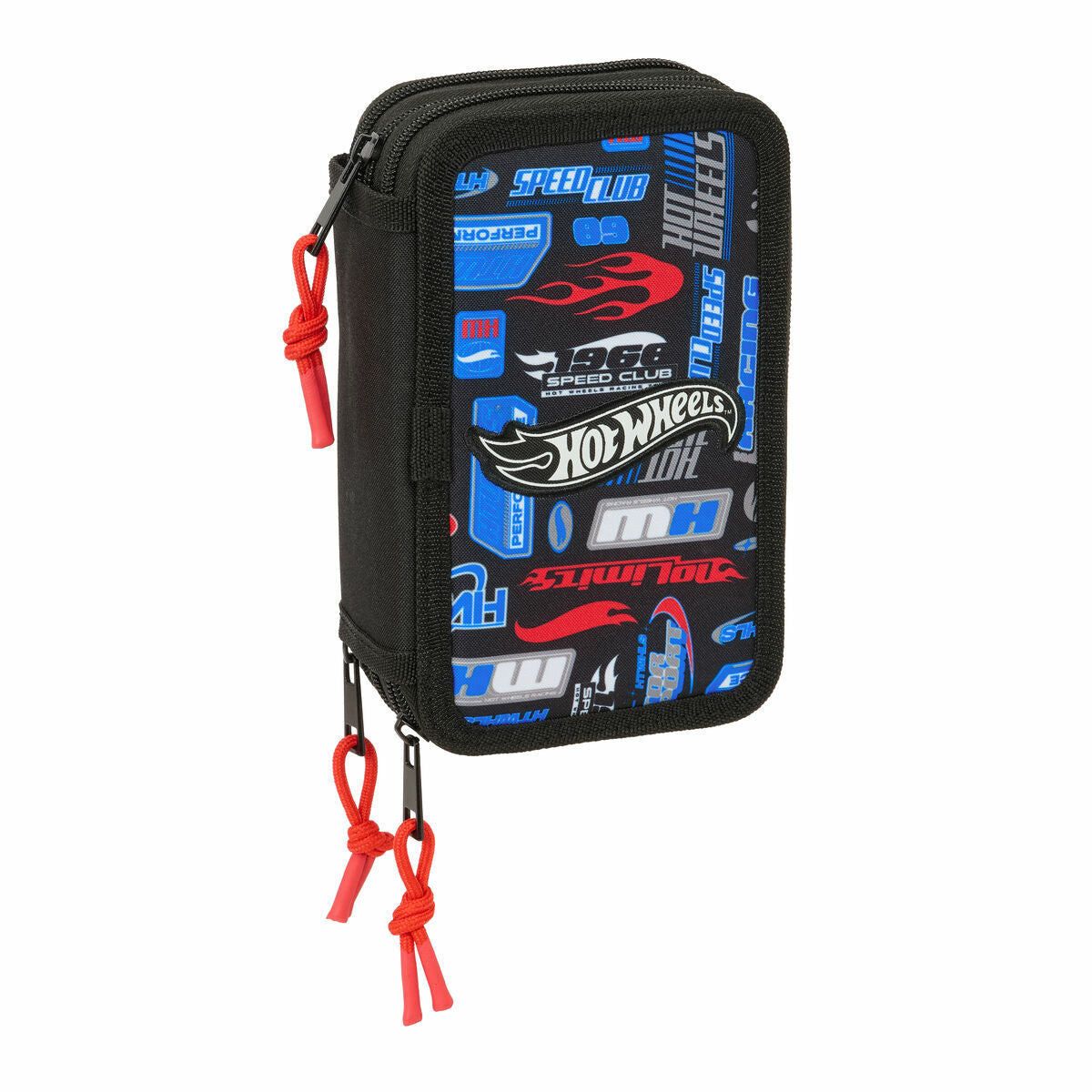 Geantă Universală Hot Wheels Multicolor 12,5 x 19,5 x 5,5 cm 37 Piese - Birou și papetărie, Material școlar și educațional