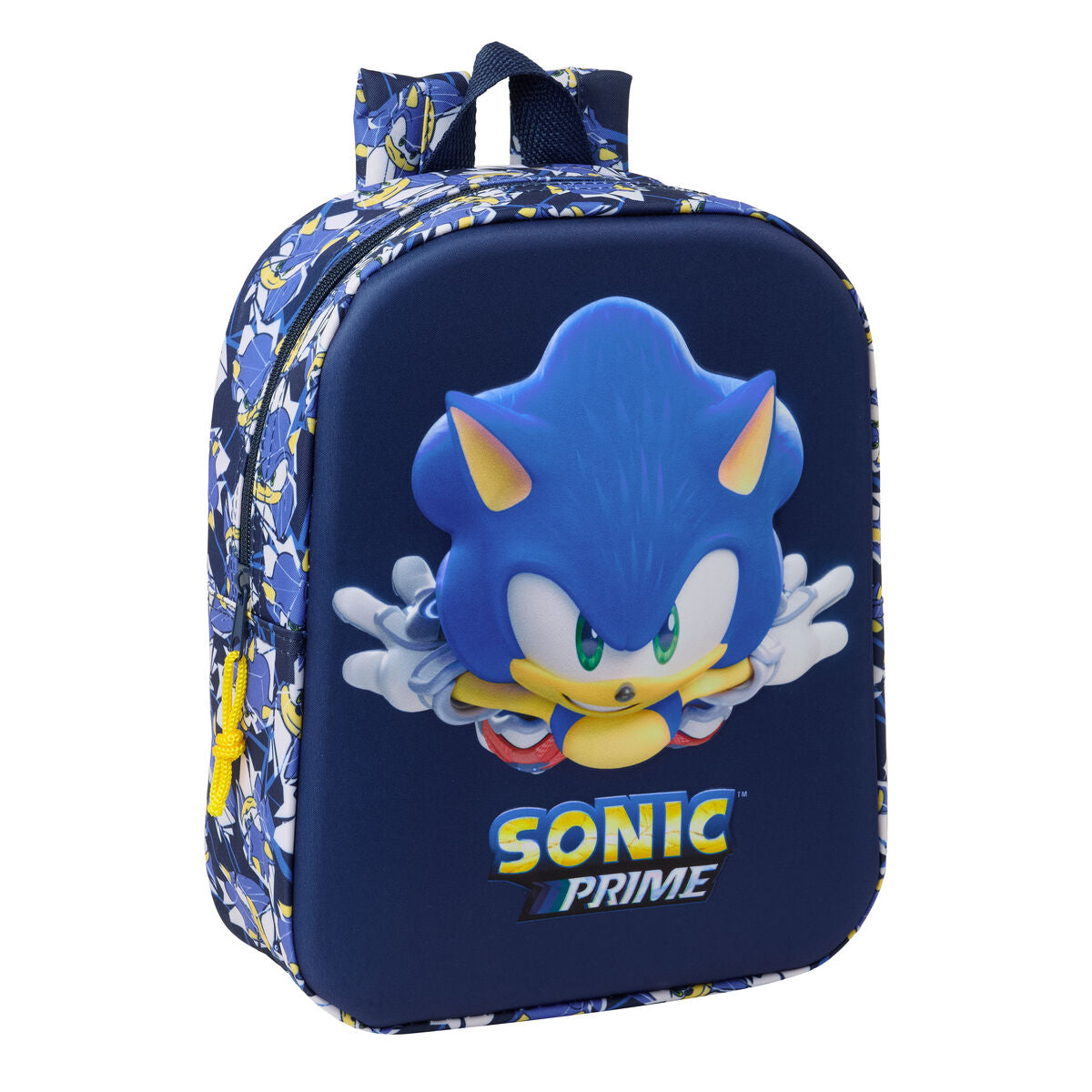 Ghiozdan Sonic City Albastru 22 x 27 x 10 cm - Birou și papetărie, Material școlar și educațional