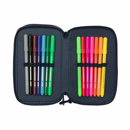 Geantă Universală Safta New edition Bleumarin 12,5 x 19,5 x 5,5 cm 37 Piese - Birou și papetărie, Material școlar și educațional