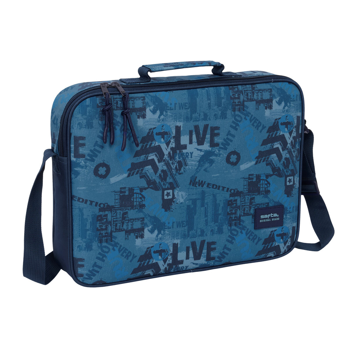 Ghiozdan Safta New edition Bleumarin 38 x 28 x 6 cm - Birou și papetărie, Material școlar și educațional