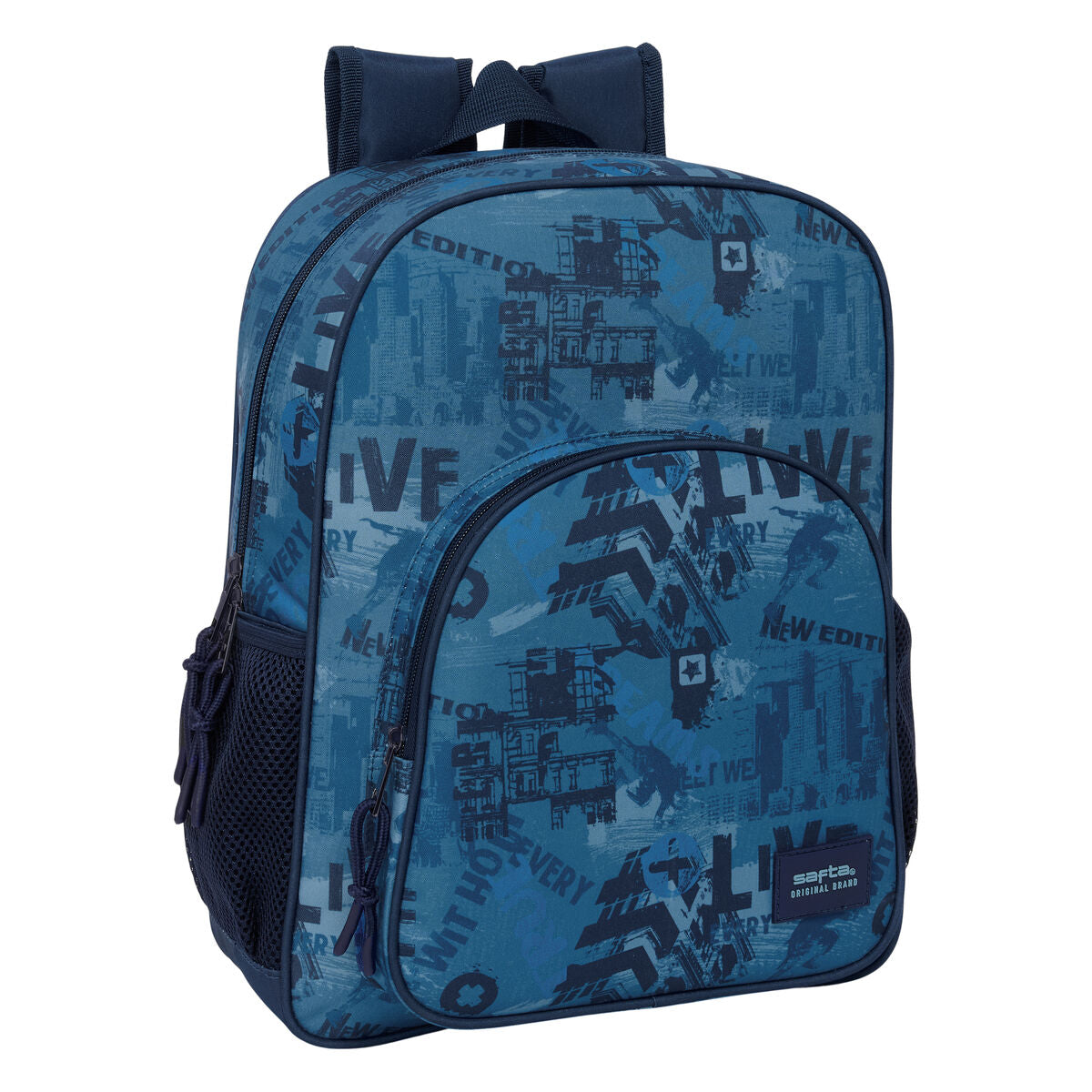 Ghiozdan Safta New edition Bleumarin 32 x 38 x 12 cm - Birou și papetărie, Material școlar și educațional