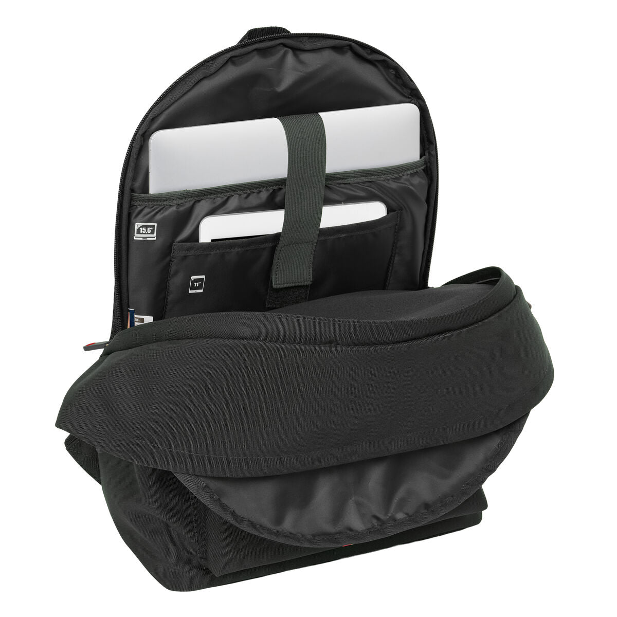 Ghiozdan El Ganso +usb el ganso basics Negru 31 x 44 x 18 cm - Birou și papetărie, Material școlar și educațional