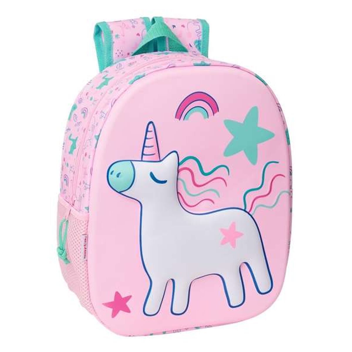 Ghiozdan 3D Safta 27 x 33 x 10 cm Unicorn - Birou și papetărie, Material școlar și educațional