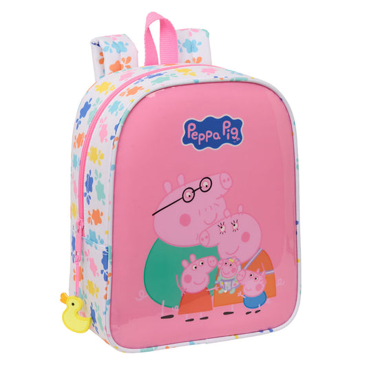 Ghiozdan Peppa Pig Baby pig Multicolor 22 x 27 x 10 cm - Birou și papetărie, Material școlar și educațional