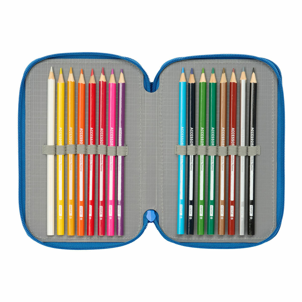 Geantă Universală Superman Albastru 12,5 x 19,5 x 5,5 cm 37 Piese - Birou și papetărie, Material școlar și educațional