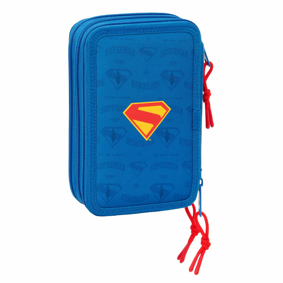 Geantă Universală Superman Albastru 12,5 x 19,5 x 5,5 cm 37 Piese - Birou și papetărie, Material școlar și educațional