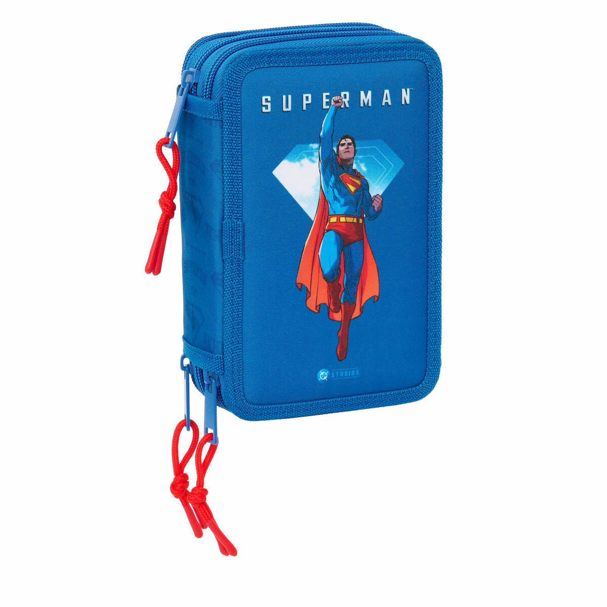 Geantă Universală Superman Albastru 12,5 x 19,5 x 5,5 cm 37 Piese - Birou și papetărie, Material școlar și educațional