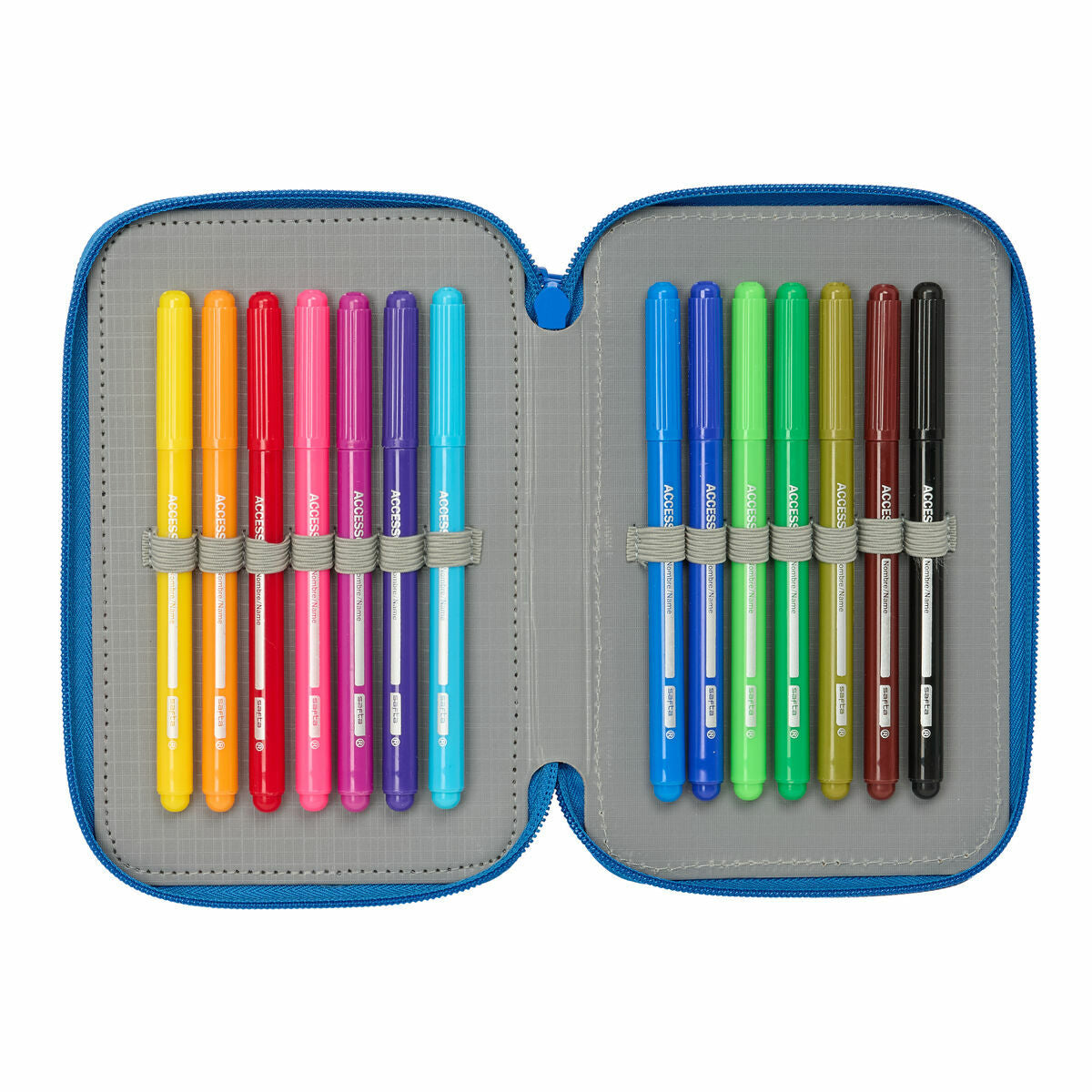 Geantă Universală Superman Albastru 12,5 x 19,5 x 5,5 cm 37 Piese - Birou și papetărie, Material școlar și educațional