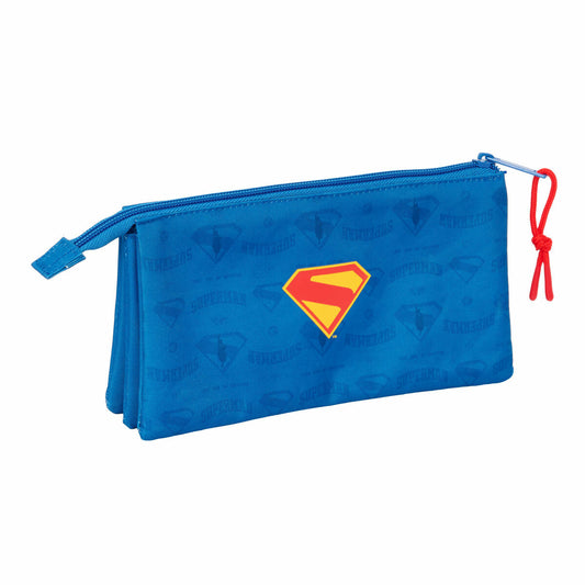 Geantă Universală Superman Albastru 22 x 12 x 3 cm - Birou și papetărie, Material școlar și educațional